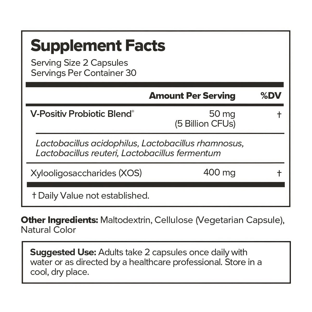 URO Vaginal Probiotics for Women, Healthy Odor & pH Balance, 1-Month Supply With 5B CFU of Lactobacillus Probiotics and XOS Prebiotics for Vaginal Health Support