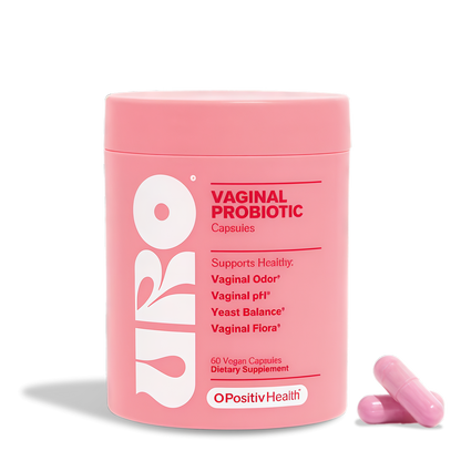 URO Vaginal Probiotics for Women, Healthy Odor & pH Balance, 1-Month Supply With 5B CFU of Lactobacillus Probiotics and XOS Prebiotics for Vaginal Health Support