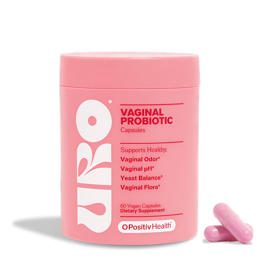 URO Vaginal Probiotics for Women, Healthy Odor & pH Balance, 1-Month Supply With 5B CFU of Lactobacillus Probiotics and XOS Prebiotics for Vaginal Health Support