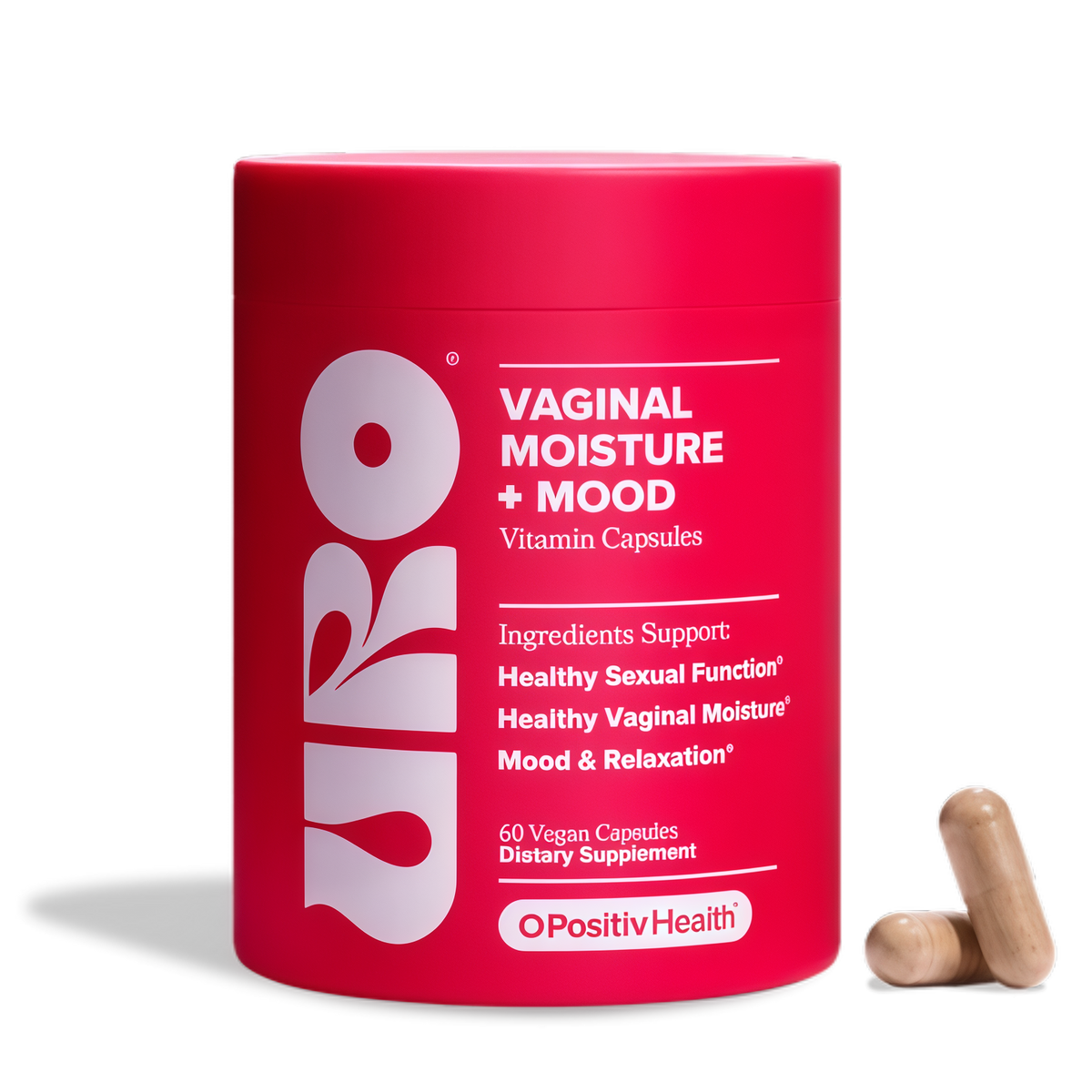 URO Vaginal Moisture & Mood with KSM-66 Ashwagandha – 30-Day Supply Supports Vaginal Moisture, Mood & Relaxation with Gingko Biloba, Mucuna Pruriens & GABA
